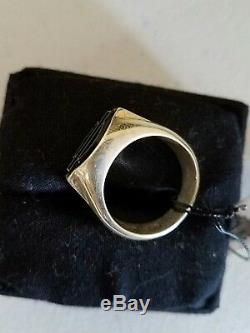 #133 NEW Harley-Davidson sterling silver ring, black bar and shield, MOD sz 10