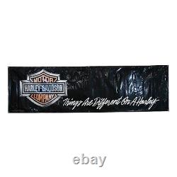 1988 Harley Davidson Things Are Different On a Harley Banner Bar and Shield