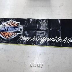 1988 Vintage Harley-Davidson Banner Bar& Shield Things Are Different On A Harl