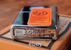 1997 ZIPPO Cigarette Lighter-HARLEY DAVIDSON-Flames/Bar&Shield-MIB/Unstruck