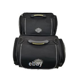 2 of Harley Davidson Black Bar & Shield Overnight Bag Motorcycle Luggage
