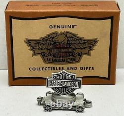 2002 Harley Davidson Mini Pewter Bar & Shield Boxcar Train 97924-03V #0232/2500