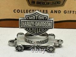 2002 Harley Davidson Mini Pewter Bar & Shield Boxcar Train 97924-03V #0232/2500