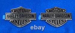 62381-08 & 62382-08 Genuine Harley Davidson Bar And Shield Tank Emblems Touring