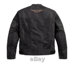 98162-17em Harley-davidson Bar&shield Logo Mesh Riding Jacket New