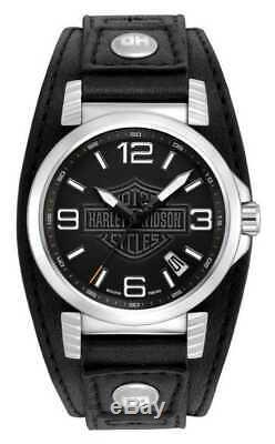 BRAND NEW Bulova Men's Harley-Davidson Men's Ghost Bar & Shield Watch 76B163