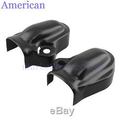 Black Bar & Shield Rear Axle Covers swingarm For Harley VRSC V-Rod VRSCA 2002-17