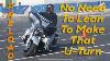 Do You Fear Leaning Your Motorcycle While Making U Turns At Slow Speeds Watch This