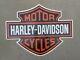 Embossed Metal Harley Davidson Bar & Shield Emblem Sign