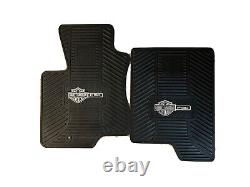 Ford Harley-Davidson F-150 SuperCrew Bar & Shield Logo Black Vinyl Floor Mats