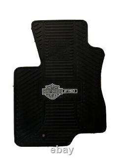 Ford Harley-Davidson F-150 SuperCrew Bar & Shield Logo Black Vinyl Floor Mats