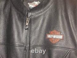 GENUINE Harley Davidson 3XL Leather Jacket STOCK Bar & Shield 98112-06VM MINT