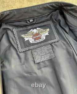 GENUINE Harley Davidson 3XL Leather Jacket STOCK Bar & Shield 98112-06VM MINT