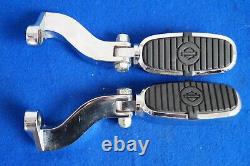 Genuin Harley Touring Crested Bar & Shield Passenger Foot Pegs & Stock Mount 93^