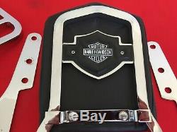 Genuine 1982-1994 Harley Fxr Bar & Shield Backrest Sissy Bar Pad + Luggage Rack
