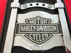 Genuine 82-03 Harley Fxr Bar & Shield Upright Sportster Dyna Backrest Sissy Bar