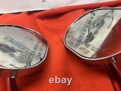Genuine HARLEY Original BAR & Shield Billet Style Chrome Mirrors Left & Right