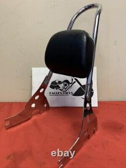Genuine Harley Bar & Shield Detachable Tall Backrest With Pad