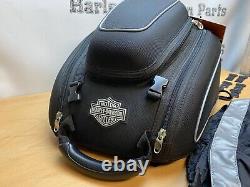 Genuine Harley-Davidson Bar & Shield Zippered Tail Bag Black 93300069A