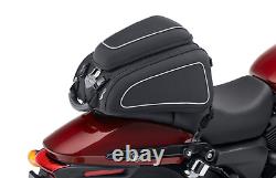 Genuine Harley-Davidson Bar & Shield Zippered Tail Bag Black 93300069A