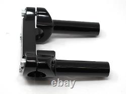 Genuine Harley Davidson Gloss Black 4 1/4 Risers + Bar & Shield Handlebar Clamp