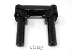 Genuine Harley Davidson Gloss Black 4 1/4 Risers + Bar & Shield Handlebar Clamp