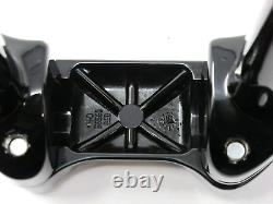 Genuine Harley Davidson Gloss Black 4 1/4 Risers + Bar & Shield Handlebar Clamp