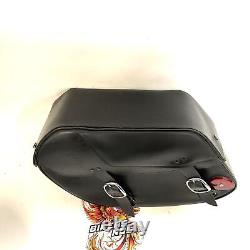 Genuine Harley Dyna Bar & Shield Leather Saddlebag 2002-2017 Dyna 90369-06