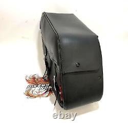 Genuine Harley Dyna Bar & Shield Leather Saddlebag 2002-2017 Dyna 90369-06