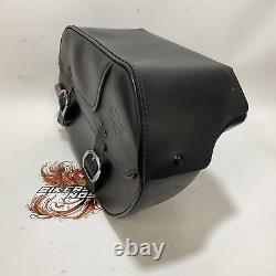 Genuine Harley Dyna Bar & Shield Leather Saddlebag 2002-2017 Dyna 90369-06