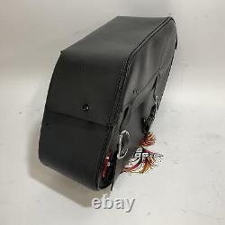 Genuine Harley Dyna Bar & Shield Leather Saddlebag 2002-2017 Dyna 90369-06