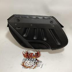 Genuine Harley Dyna Bar & Shield Leather Saddlebag 2002-2017 Dyna 90369-06