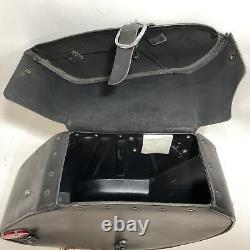 Genuine Harley Dyna Bar & Shield Leather Saddlebag 2002-2017 Dyna 90369-06