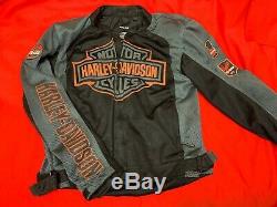 Genuine Harley Men's Mesh Bar & Shield Riding Jacket Size L 98233-13VM