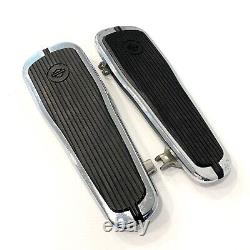 Genuine Harley OEM 86-17 Softail Crested Bar & Shield Chrome Floor Foot Boards