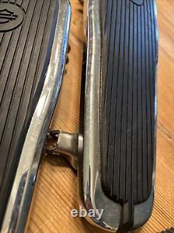 Genuine Harley OEM 86-17 Softail L&R Crested Bar & Shield Foot Board Pegs Lot