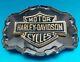 Harley-davidson Belt Buckle 1970's Rare Bar And Shield Very Gently Used