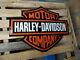 Harley Davidson Garage Dealership Bar & Shield Logo Porcelain Enamel Sign