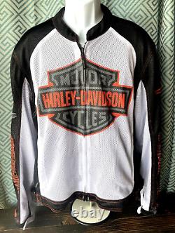 HARLEY DAVIDSON Men's Bar & Shield Logo Mesh Jacket Road Gear SZ XL No Armor