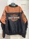 Harley Davidson Men's Bar & Shield Nylon Jacket Orange Black 97068-00v Size 3xl