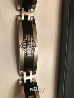 HSB0001-7.5Harley-Davidson Men's Bar & Shield Curb Link ID Bracelet