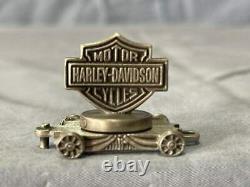 Harley 2002 Bar & Shield Box Car Pewter Mini Train Ser #1978 Part #97924-03v Nib