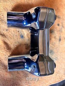 Harley Chrome Bar & Shield 1¼ Handlebar Clamp & Risers M8 Sport Glide 55900110