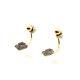 Harley Davidson 10k Dangling Bar And Shield Stud Earrings By Stamper