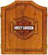 Harley-davidson 61905 Pine Wood Cabinet With Bar & Shield Logo