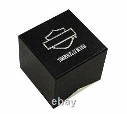 Harley Davidson 76B164 Bar & Shield Bulova Men's Watch Box & Papers