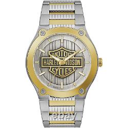 Harley Davidson 78A125 Men's Bar & Shield Two Tone Wristwatch