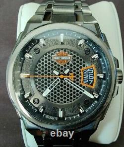 Harley Davidson 78B151 Men's Bar & Shield Dimensional Steel Watch