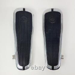 Harley Davidson 86-17 Softail Crested Bar & Shield Chrome Floor Foot Boards OEM
