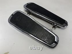 Harley-Davidson 86-17 Softail Crested Bar & Shield Chrome Rider Foot Boards